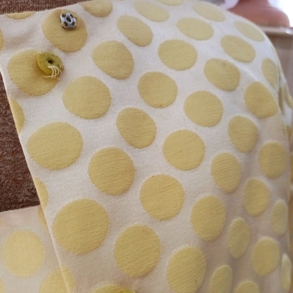 VINTAGE 1960S YELLOW POLKA DOT DRESS AND COAT! " JR. THEME NEW YORK"! UNION MADE - Picture 9 of 16